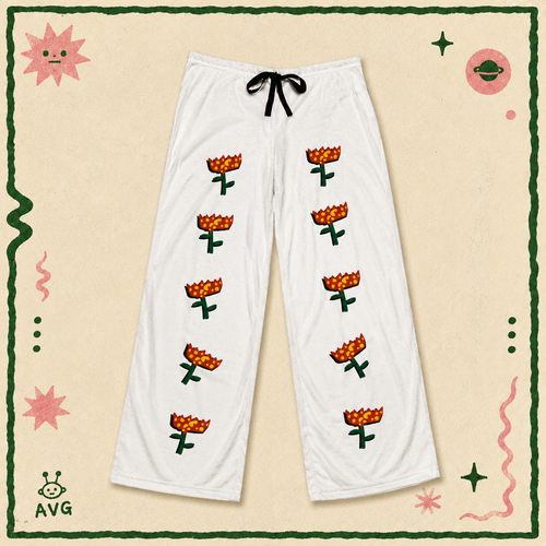 Men's Pajama Pants (AOP) - Flower print